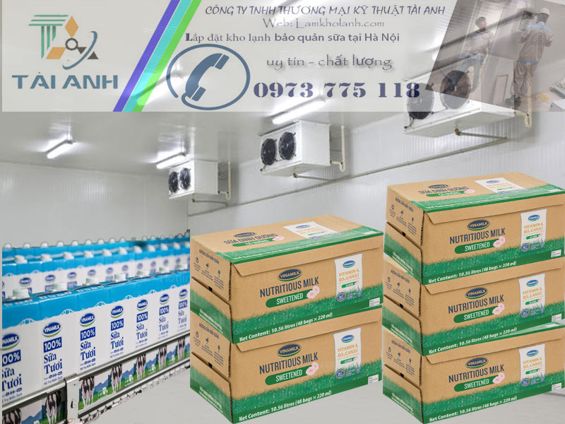 Lắp đặt kho lạnh bảo quản sữa tại Hà Nội
