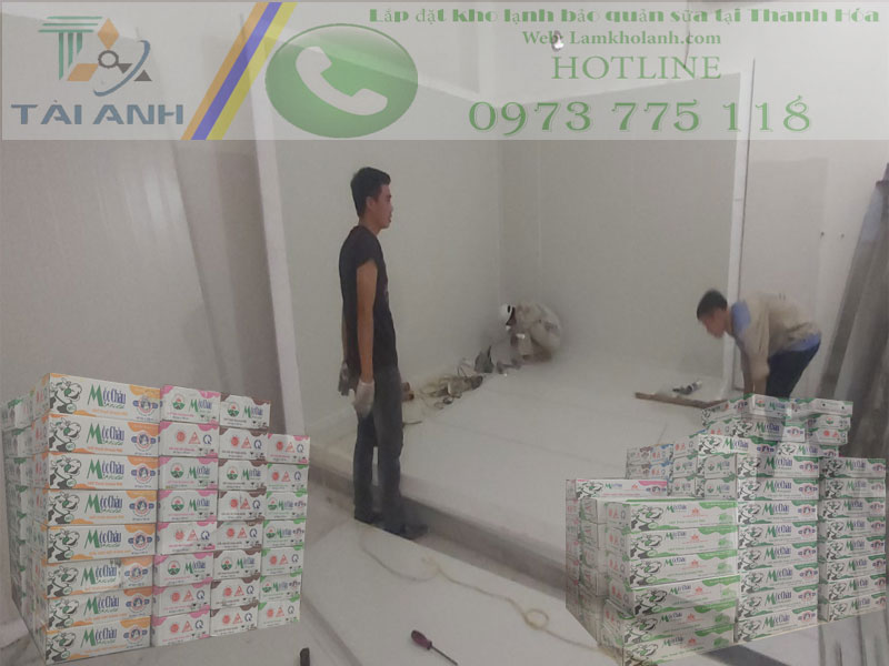 Lắp đặt kho lạnh bảo quản sữa tại Thanh Hóa