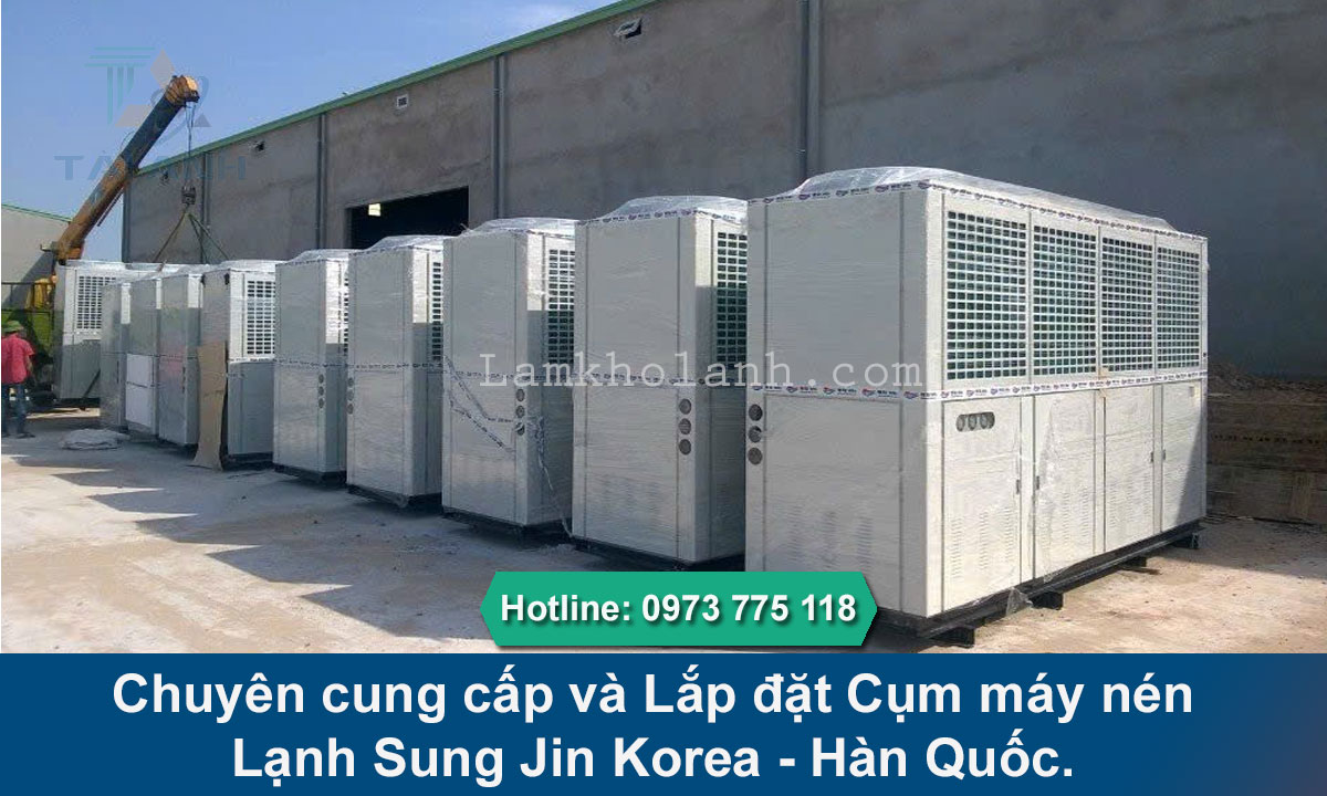 Chuyên cung cấp và Lắp đặt Cụm máy nén Lạnh Sung Jin Korea