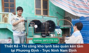 Thi công kho lạnh bảo quản kén tằm tại huyện Trực Ninh Nam Định