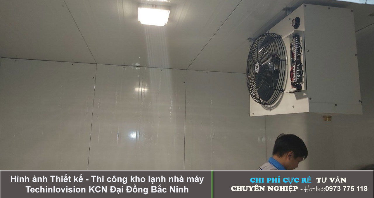 Hình ảnh Thi công hoàn thiện kho lạnh nhà máy Techinlovision KCN Đại Đồng - Bắc Ninh