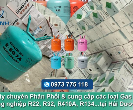 Đại lý Chuyên cung cấp Gas Lạnh công nghiệp tại Hải Dương