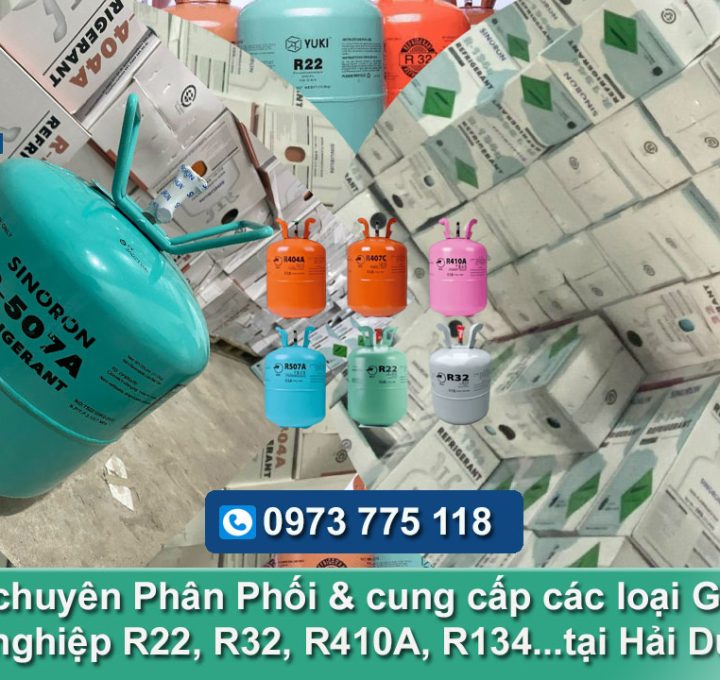 Đại lý Chuyên cung cấp Gas Lạnh công nghiệp tại Hải Dương