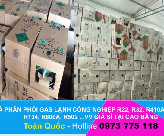 Tổng kho Phân phối Gas lạnh công nghiệp Giá Sỉ tại Cao Bằng
