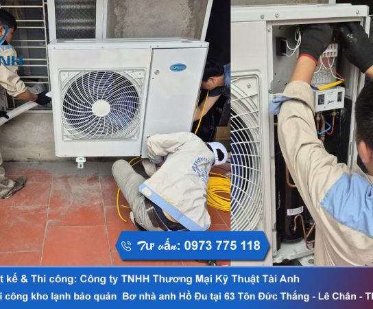 Thi công kho lạnh chứa Bơ 63 Tôn Đức Thắng-Lê Chân Hải Phòng