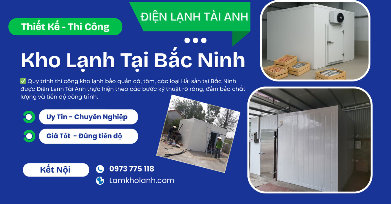 Lắp đặt kho lạnh bảo quản cá tại Bắc Ninh