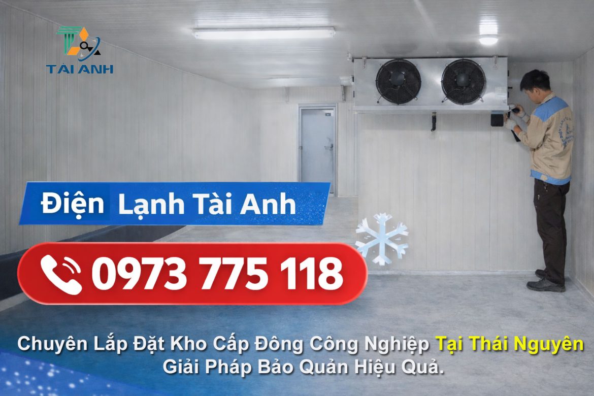 Lắp đặt kho cấp đông công nghiệp tại Thái Nguyên