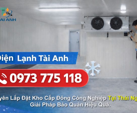 Lắp đặt kho cấp đông công nghiệp tại Thái Nguyên
