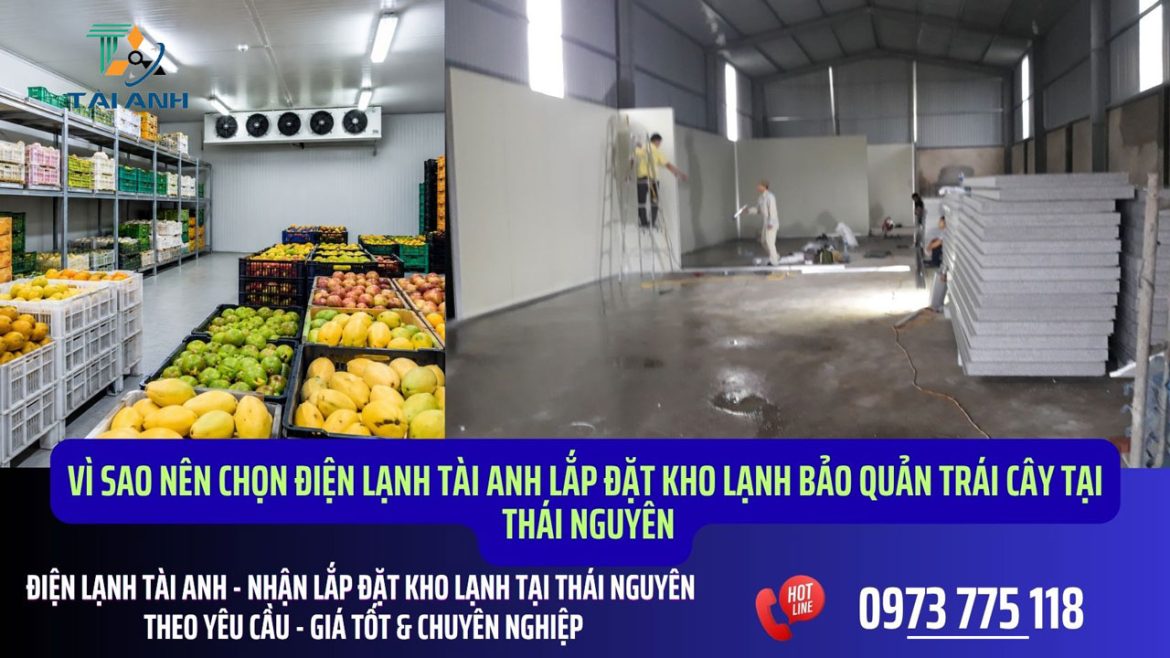 Lắp đặt kho lạnh bảo quản trái cây tại Thái Nguyên